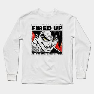 Saw Paing- FIRED UP - Kengan - Ashura Omega Season 2 CL Long Sleeve T-Shirt